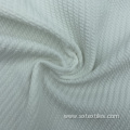 Soft Touch White Jacquard Knitted Garments Fabric